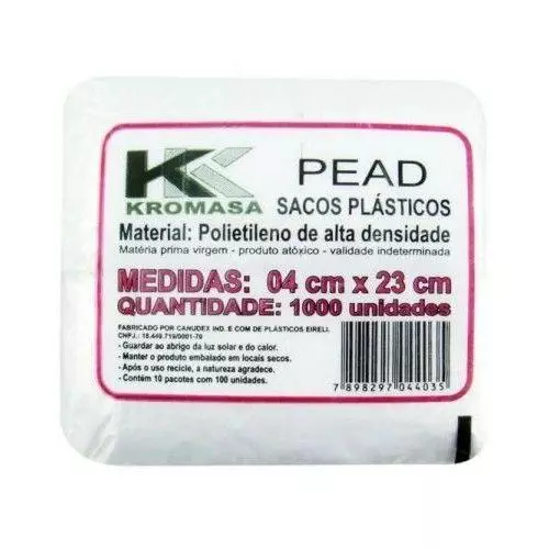 Sacola p/chup 4x23 1000un.