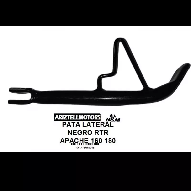 PATA LATERAL NEGRO RTR APACHE 160 1