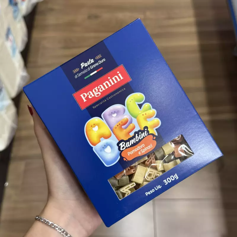 Macarrão Paganini letrinhas