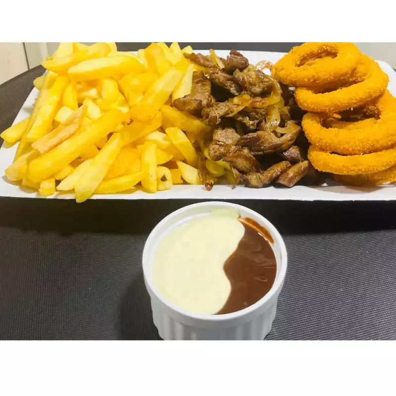 Filé com fritas