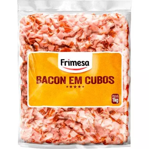 Bacon em cubos