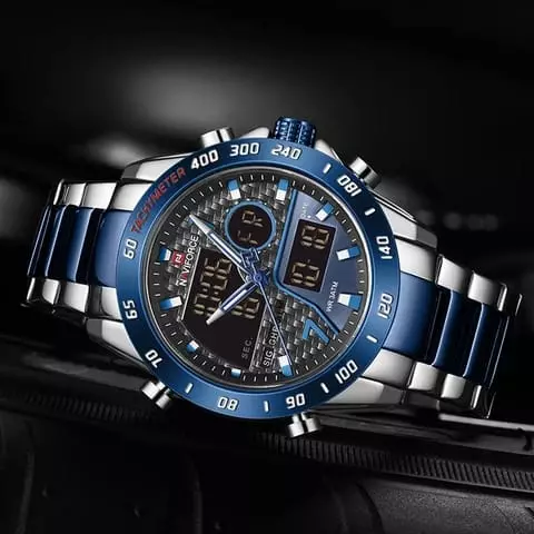 Naviforce MOD. 9171 (PLATA CON AZUL)