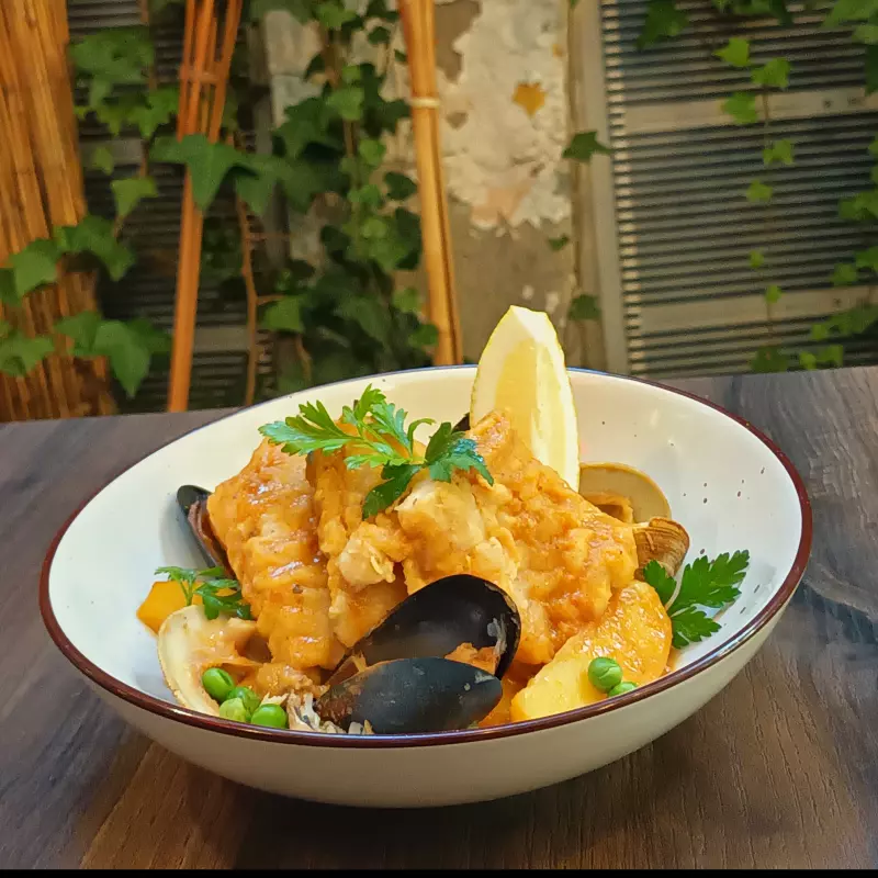 Merluza a la Vizcaína