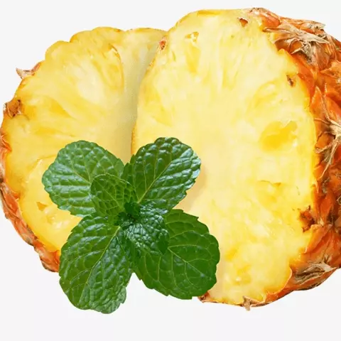 Abacaxi com hortelã