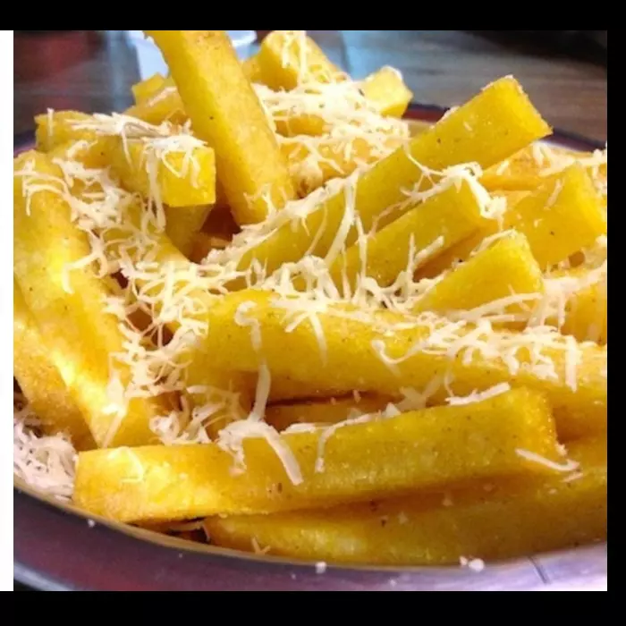 Polenta Frita con queso