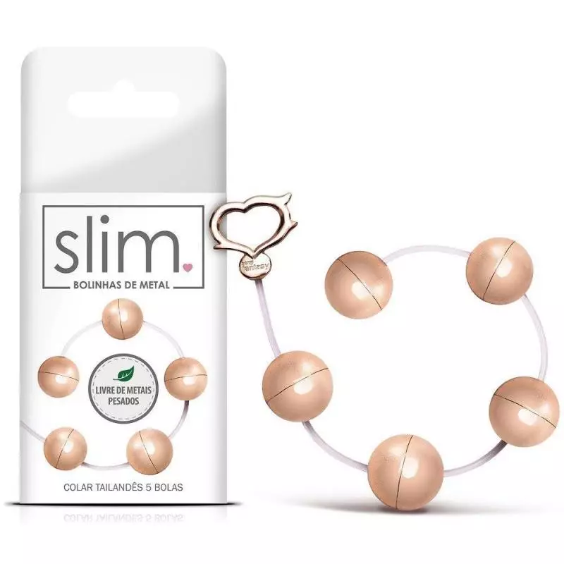 COLAR TAILANDÊS 5 BOLAS SLIM - SEXY FANTASY