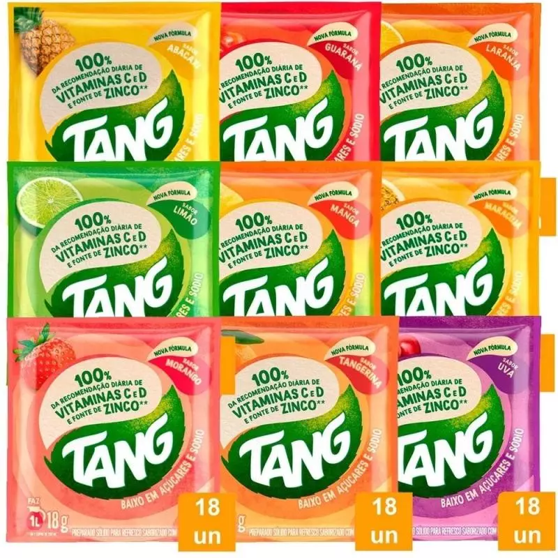 Suco em pó Tang sabores
