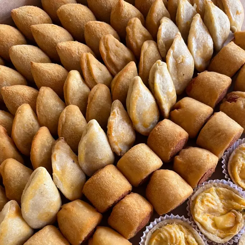 50 salgados congelados