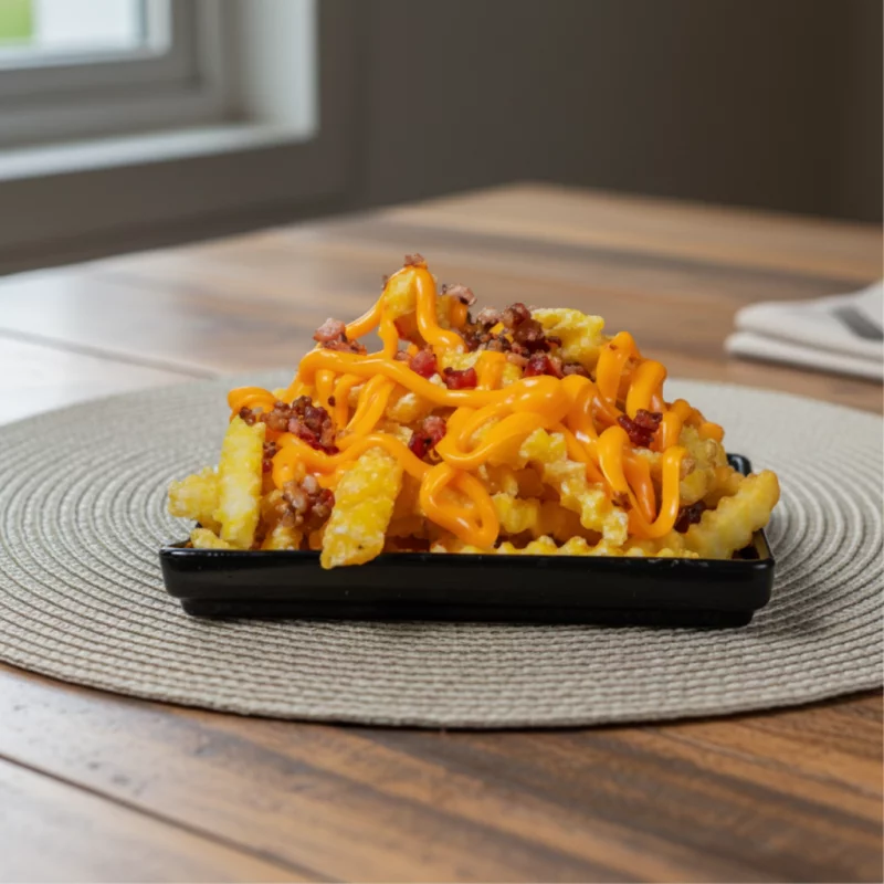 Fritas Cheddar e  Bacon Deliciosa