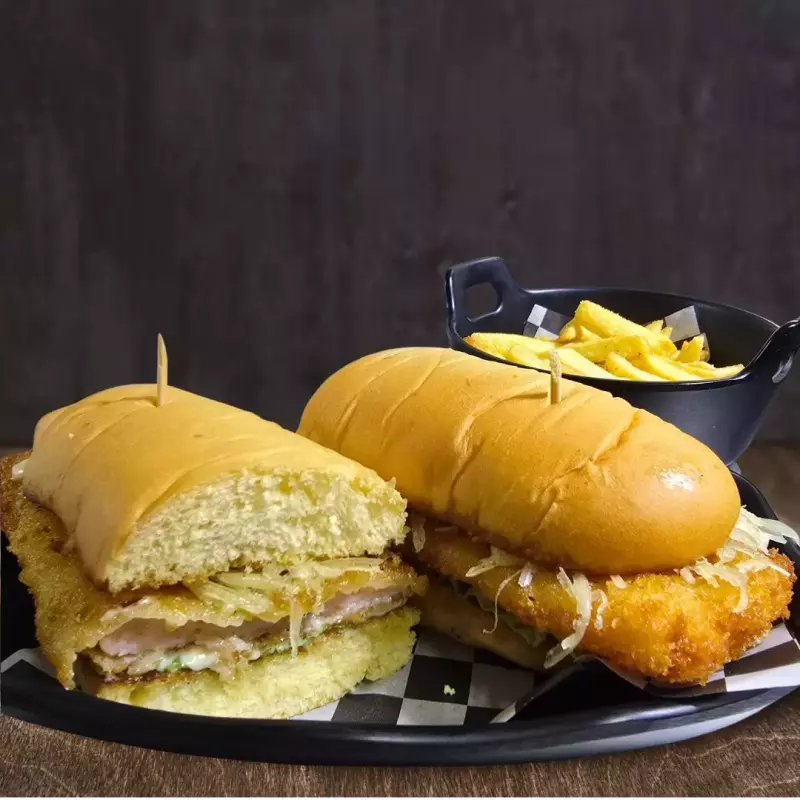 Panini César con Camarones Crispy