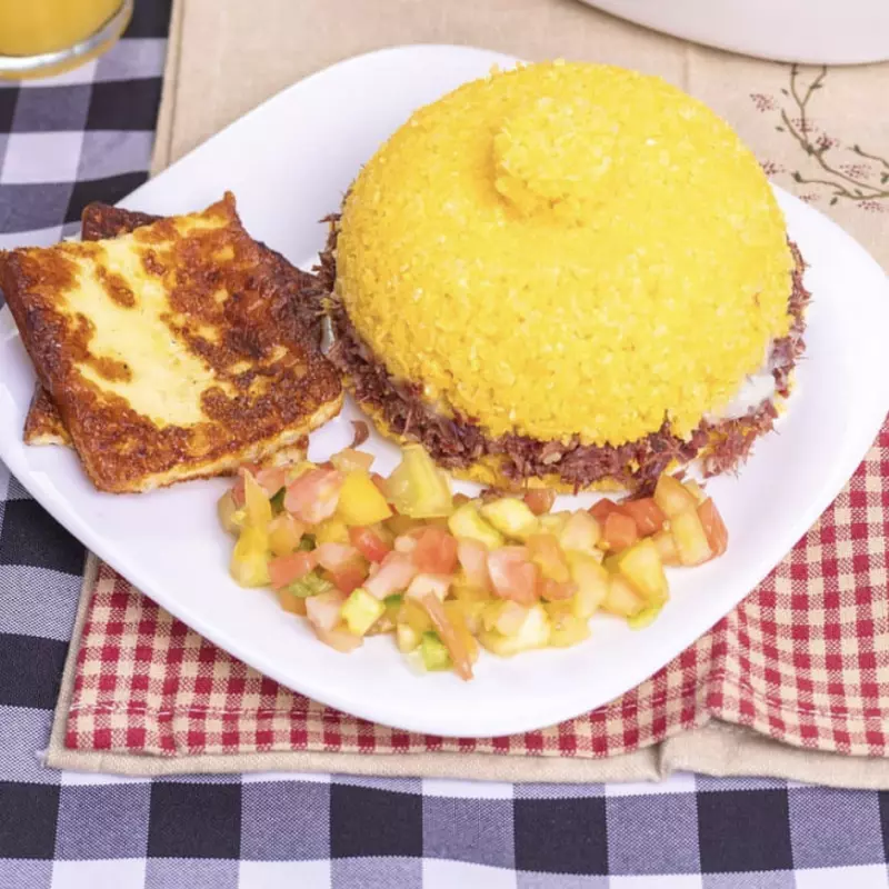 Cuscuz Recheado.     ( NORDESTINO)