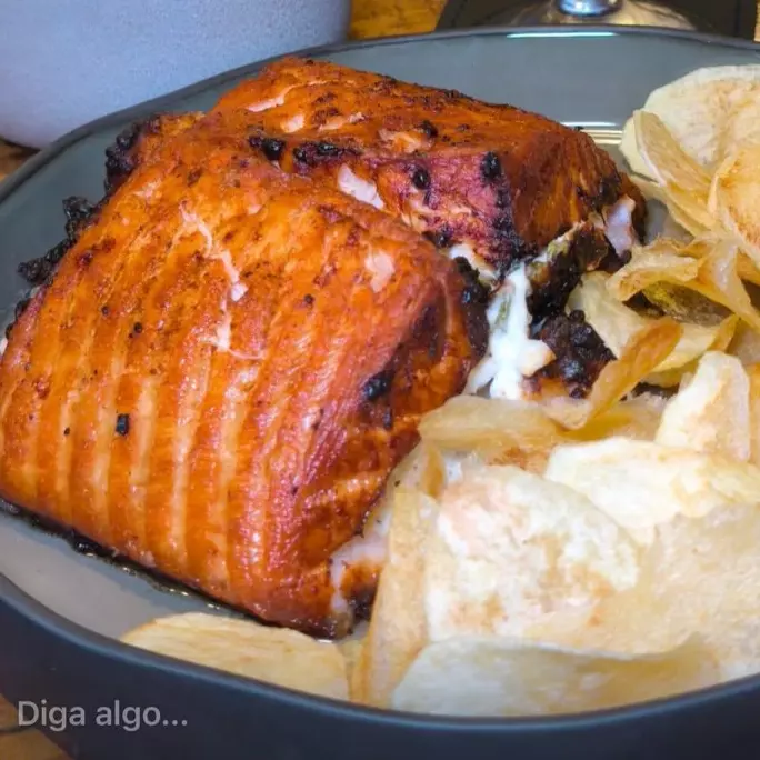 Salmão com camarão