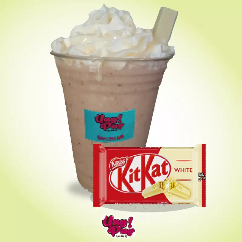 Kitkat white frappé