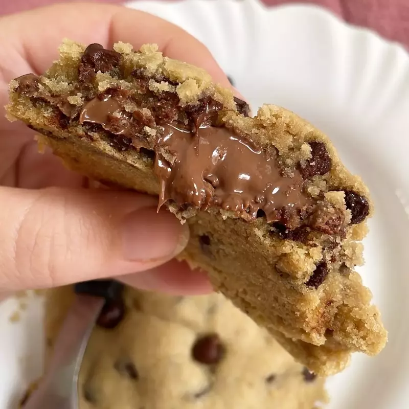 Cookie Original com Nutella