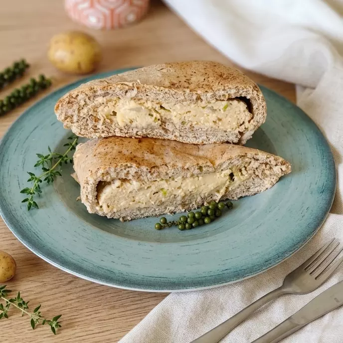 Esfiha de frango com ricota