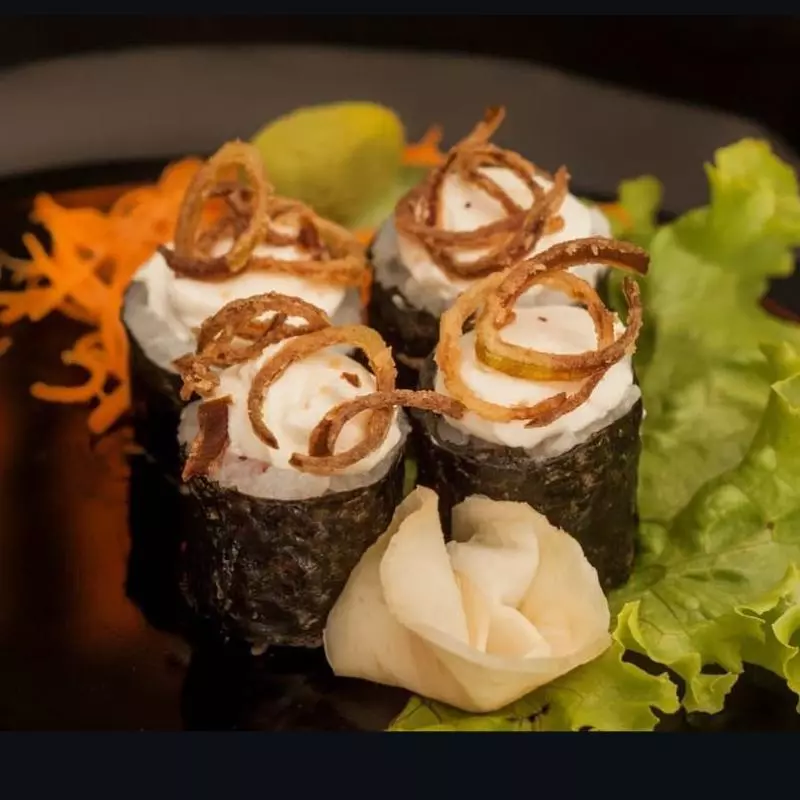 Hossomaki Salmão c/Alho Poró Crispys