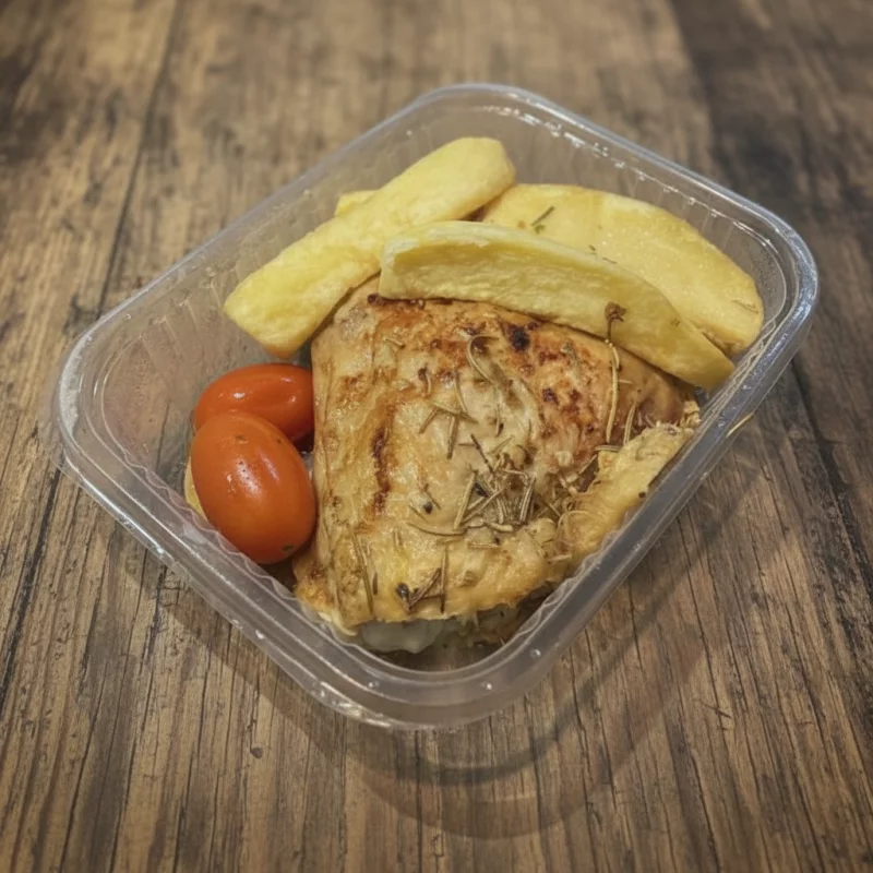 Pollo al horno con papas