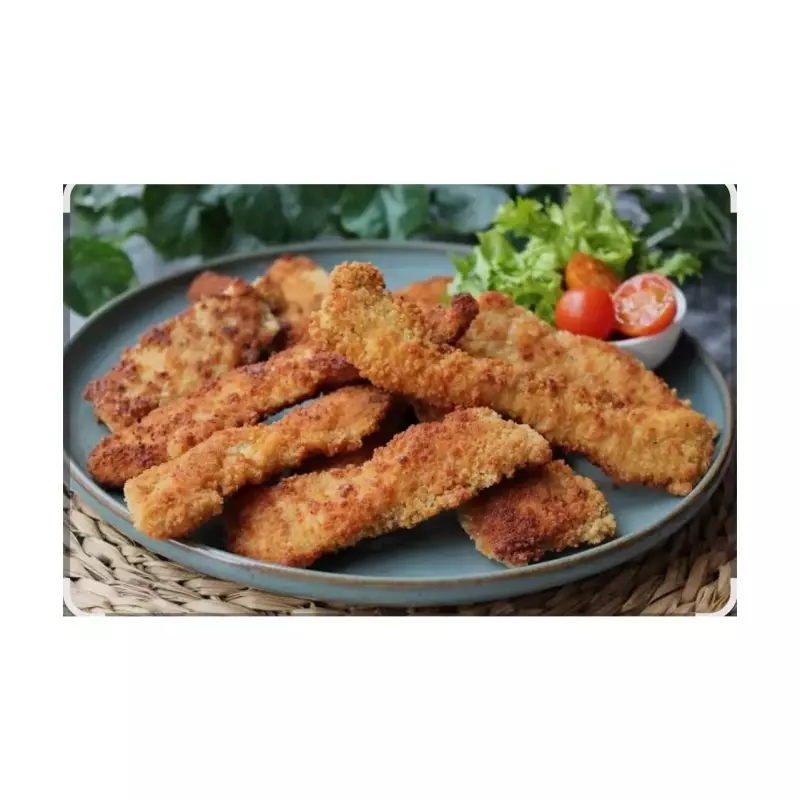 TIRAS DE  PECHUGA DE POLLO.