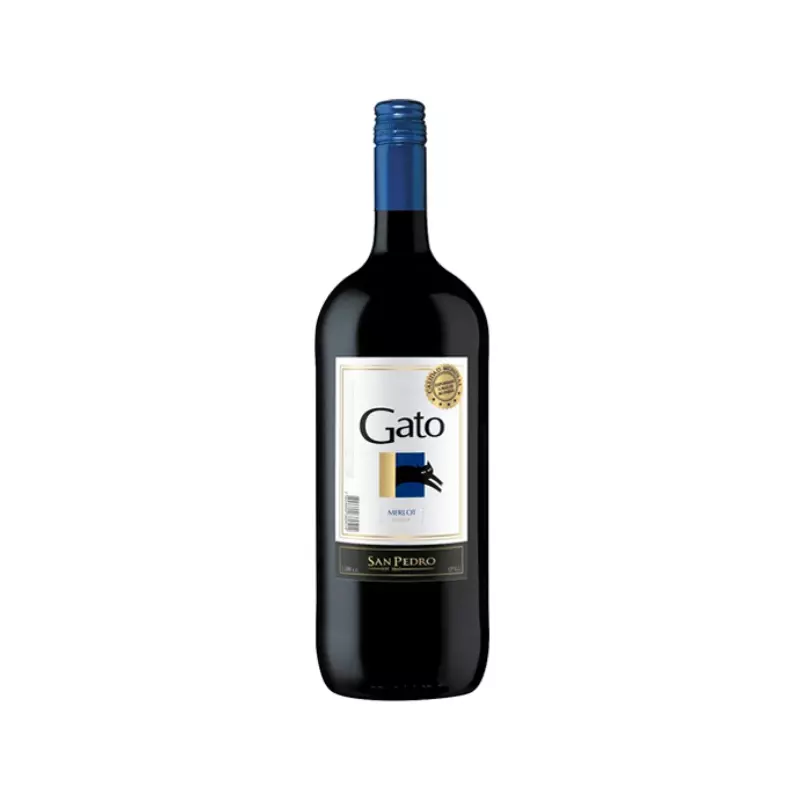 Vino Gato Merlot Bot. 1.5 Lts