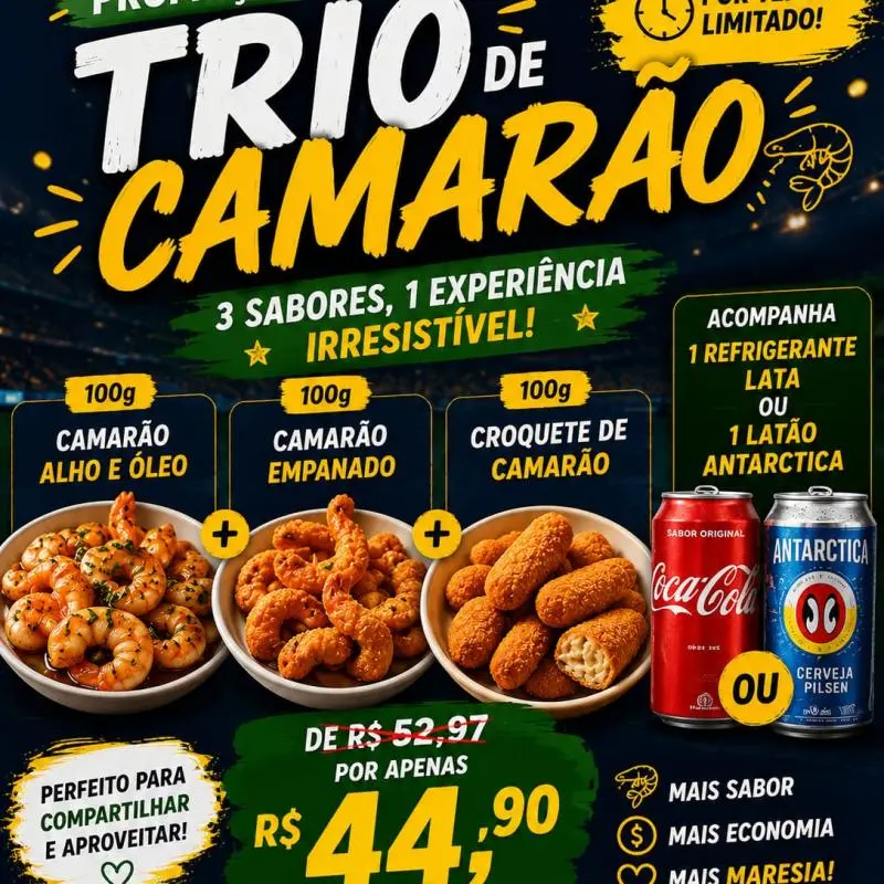 Combo Trio Camarão 300g