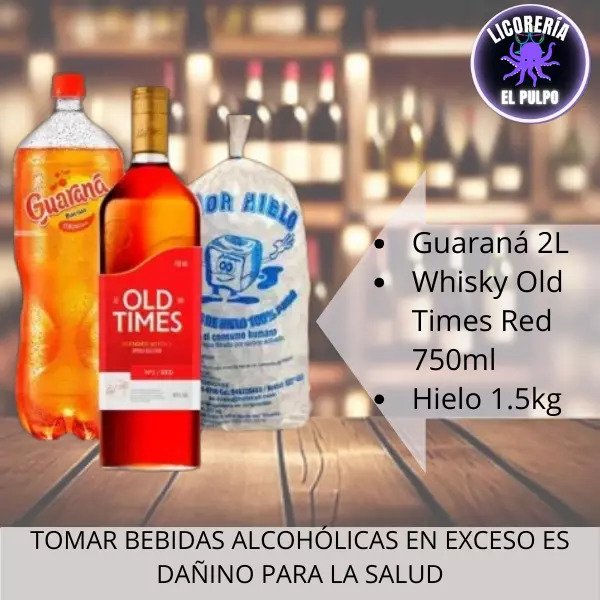 OLD TIMES+guaraná+hielo