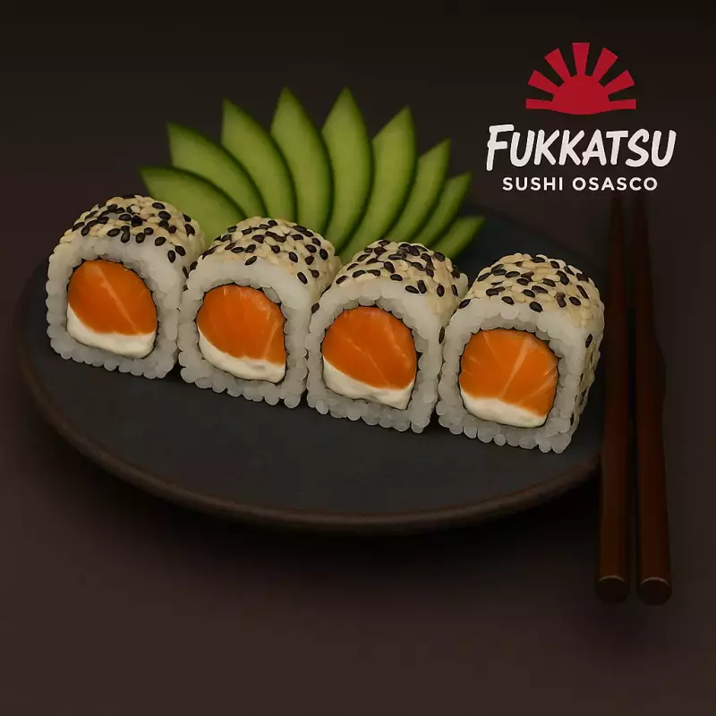URAMAKI SALMÃO C/ CREME CHESSE 08pçs