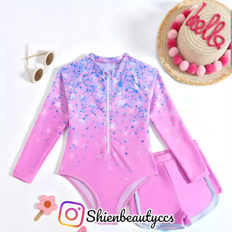 TB Enterizo de magas y Shorts Rosa