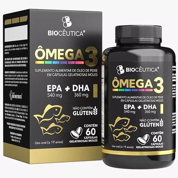 ÔMEGA 3 /COM OLEO DE PEIXE 60CPS