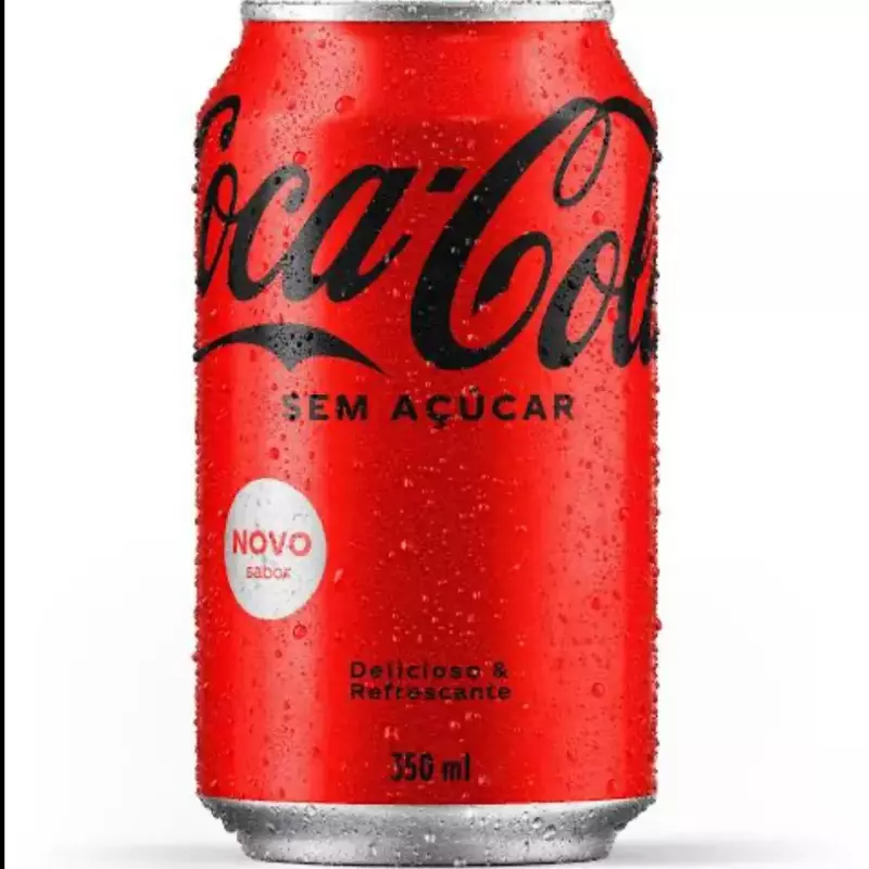 Coca cola sem açúcar lata