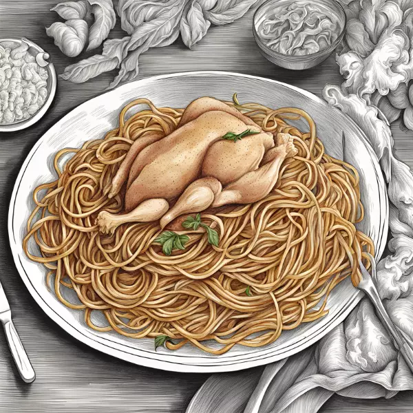 Espaguete de Frango