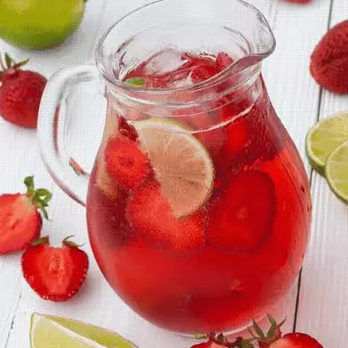 Suco da Fruta (Morango c/ limão)