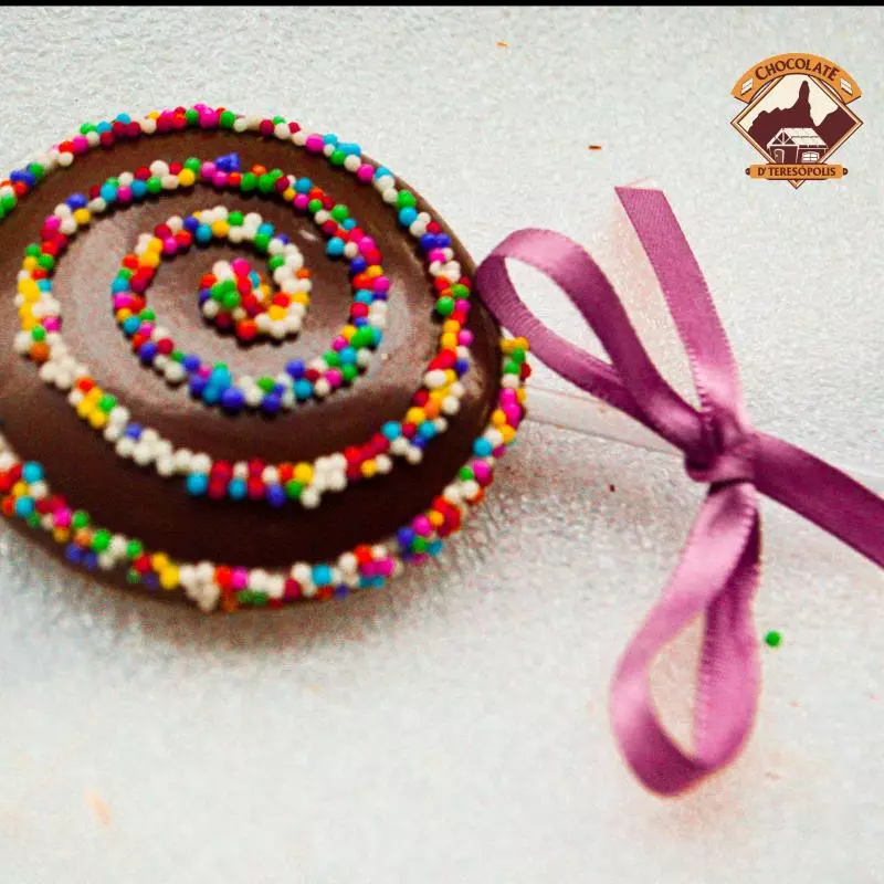 Pirulito de Chocolate Decorado Festa
