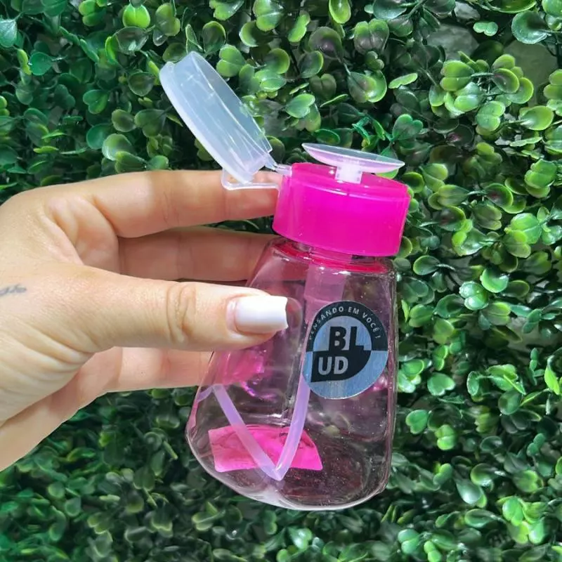 Porta Acetona Diamante Rosa100ml