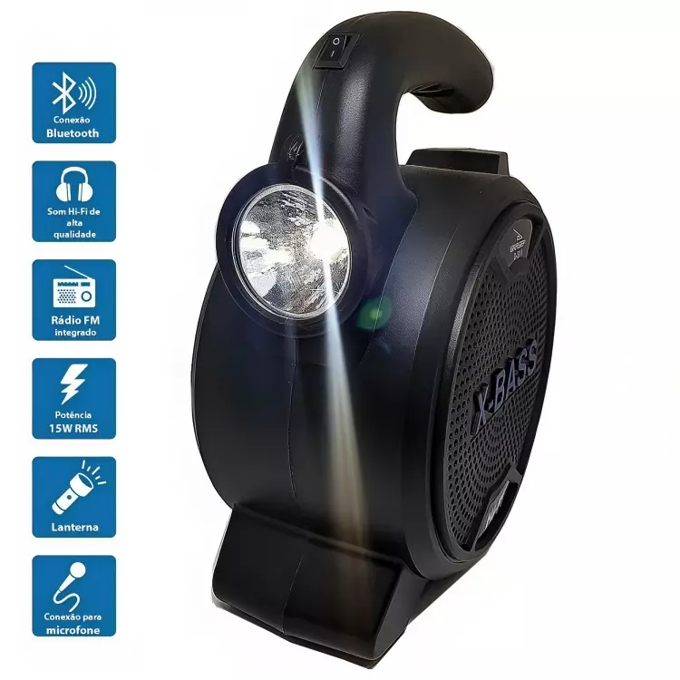 RADIO C/ LANTERNA, BLUETOOTH D-S11