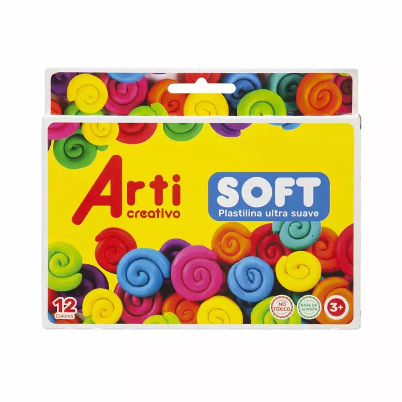 PLASTILINA SOFT JUMBO X12