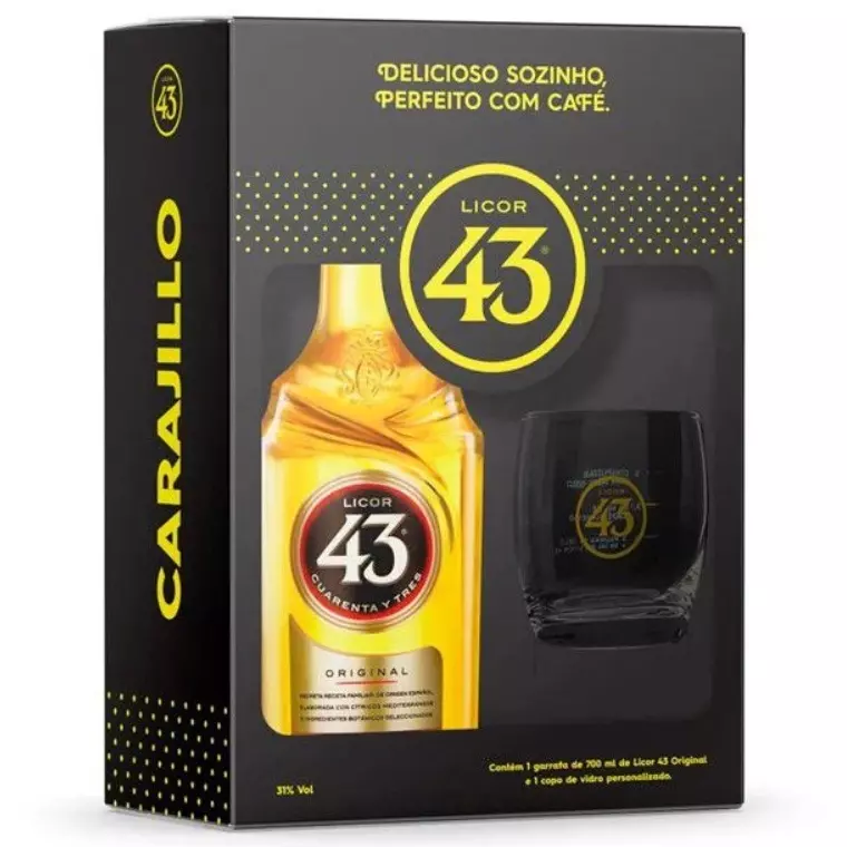Kit Licor 43 + Copo 700ml