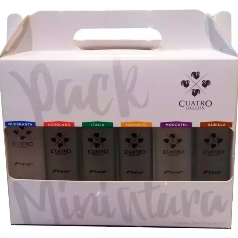 PACK CUATRO GALLOS MOSTO VERDE 50 ML