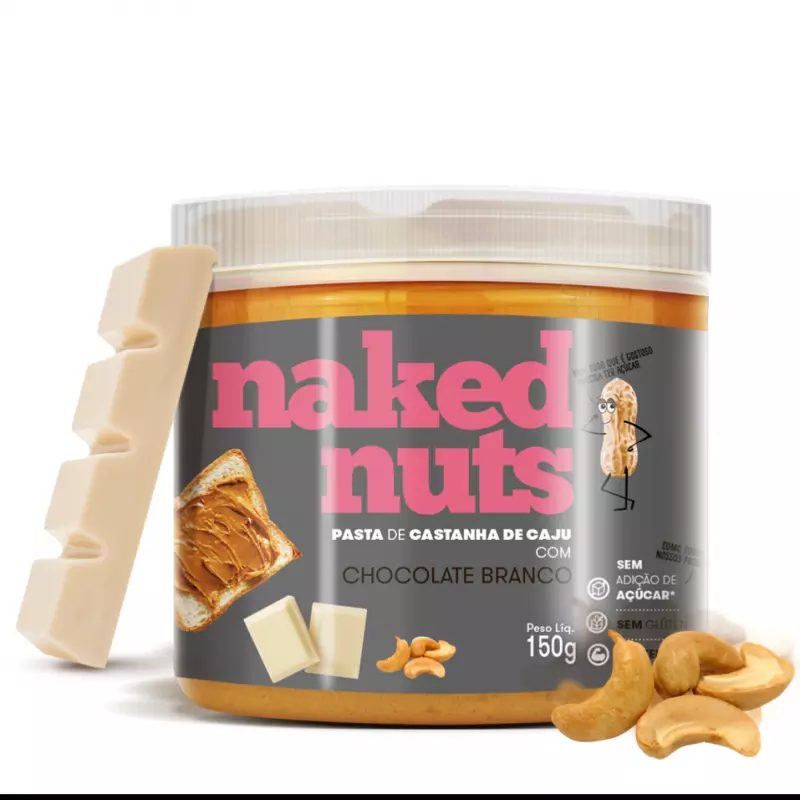 CASTANHA DE CAJU COM CHOCOLATE BRANCO (150G))