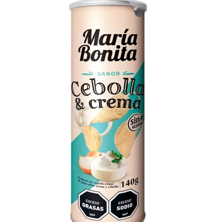 PAPAS TUBO CEBOLLA Y CREMA X 140g
