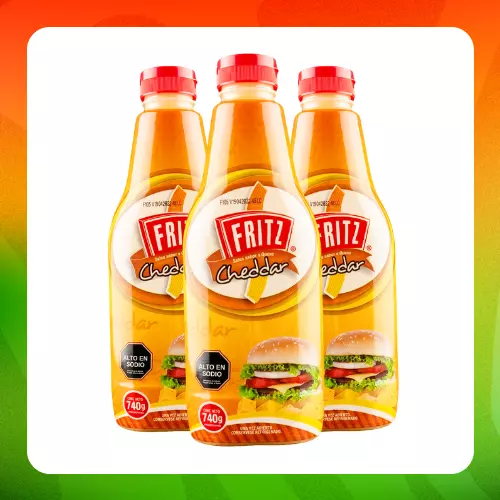 Bulto Fritz Salsa Cheddar 740g