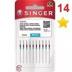 037 Agulha p/ maquina c/ 10 un Nº 14