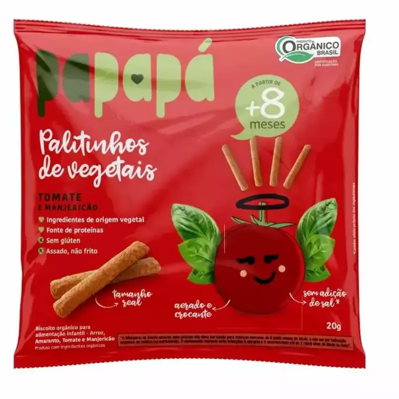 Palitinho de Tomate e Manjericão +8m