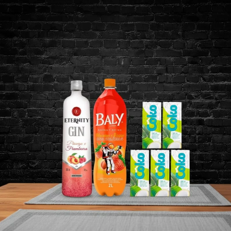 COMBO GIN ETERNITY PÊSSEGO E MORANGO