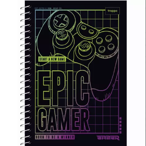 Caderno Univ. 10m Gamer - Troppo