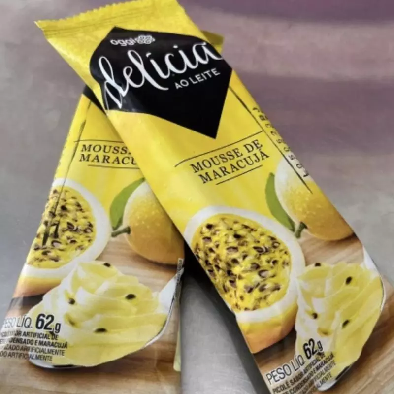 Picolé de Maracujá delícia ao leite