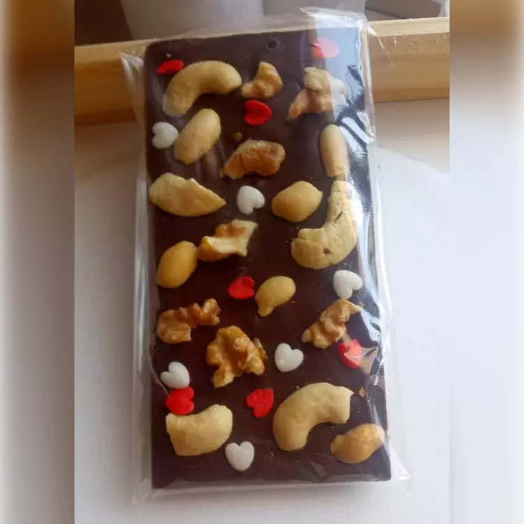 Caja tableta con frutos secos