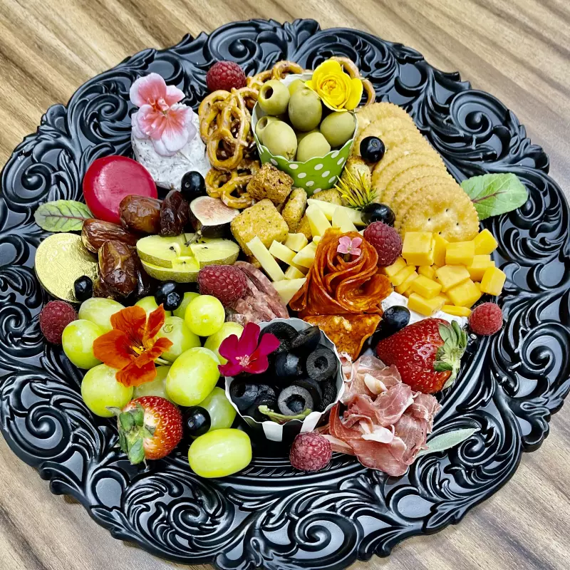 PLATO NEGRO DE LUJO MIXTO