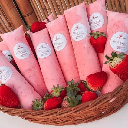 Geladinho Morango Cremoso
