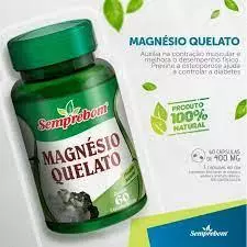 Magnésio Quelato 60 cápsulas - 400mg