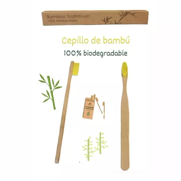Cepillo de dientes de bambú